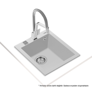 Teka FORSQUARE 34.40 TG AUTO ARTIC WHITE Granit Evye, Tezgah Üstü - 2