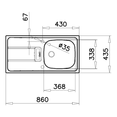 Teka GRAVITY 45 E-XM 1B 1D L evye, Mikroketen ,Sol - 2