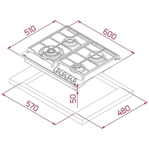 Teka GZC 64320 XBC WH Ankastre Ocak, Beyaz - 4