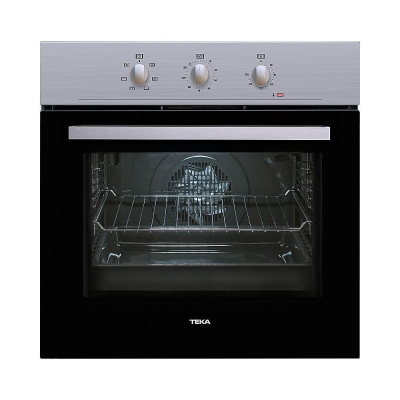 Teka HE 715 SS Ankastre Fırın, Inox panel, Siyah cam kapak, 65LT - 1