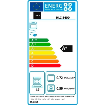 Teka HLC 8400 BK Kompakt Ankastre Fırın, 45 cm Yükseklik, Siyah, 9 Program - 4