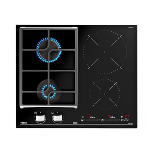 Teka JZC 64322 ABC BK E4 Ankastre Hibrit Ocak, Siyah, 60 cm, İndüksiyonlu ve Gazlı - Teka