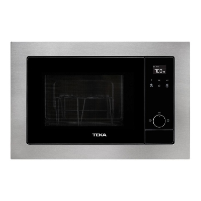 Teka MS 620 BIS Ankastre Mikrodalga Fırın ve Izgara, 20 LT, Inox çerçeveli, Siyah panel - 1