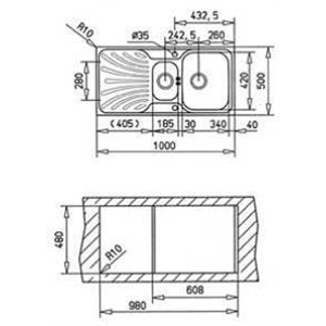 Teka NERİSSA 60 Evye, Mikro Keten, Sol - 2