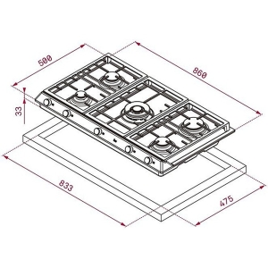 Teka EX 90.1 5G AI AL DR CI NTB Ankastre Ocak - 2