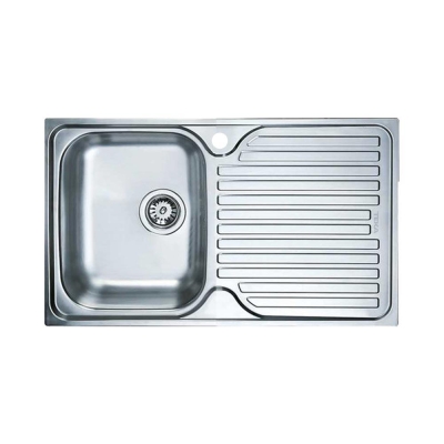 Teka Princess 50 B Paslanmaz Çelik Evye, Sağ damlalıklı, Inox - 1