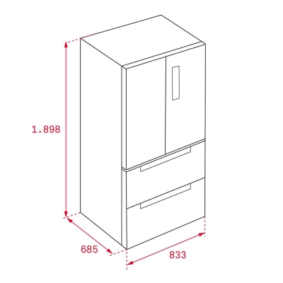 Teka RFD 77820 GBK Buzdolabı - 2