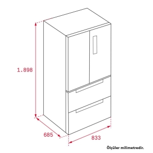 Teka RFD 77820 S EU Buzdolabı, Gardrop Tipi - 2