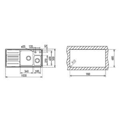 Teka STAGE 60 B Evye, Mikro Keten, Sol Damlalıklı - 2