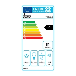 Teka TVT 60.1 Duvar tipi Davlumbaz, Beyaz, 60cm, - 3